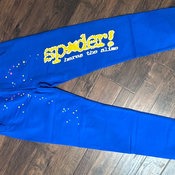 Spyder Blue Graphic Sweatpants - Picture 1 of 2